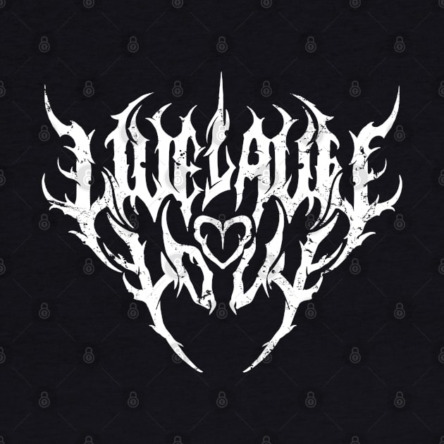 Live Laugh Love - White by Unfluid